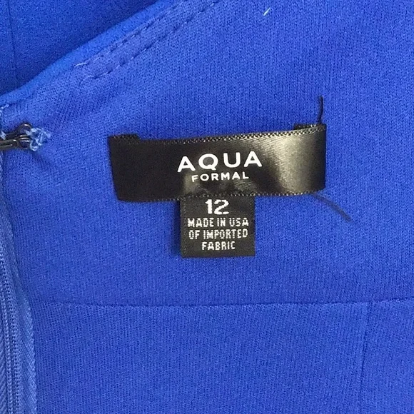 AQUA WOMENS FORMAL GOWN ROYAL BLUE SIZE 12 - Picture 13 of 16